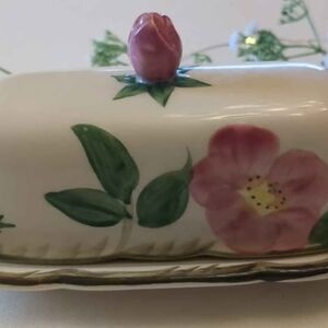 Franciscan white ceramic serveware with black backstamp
